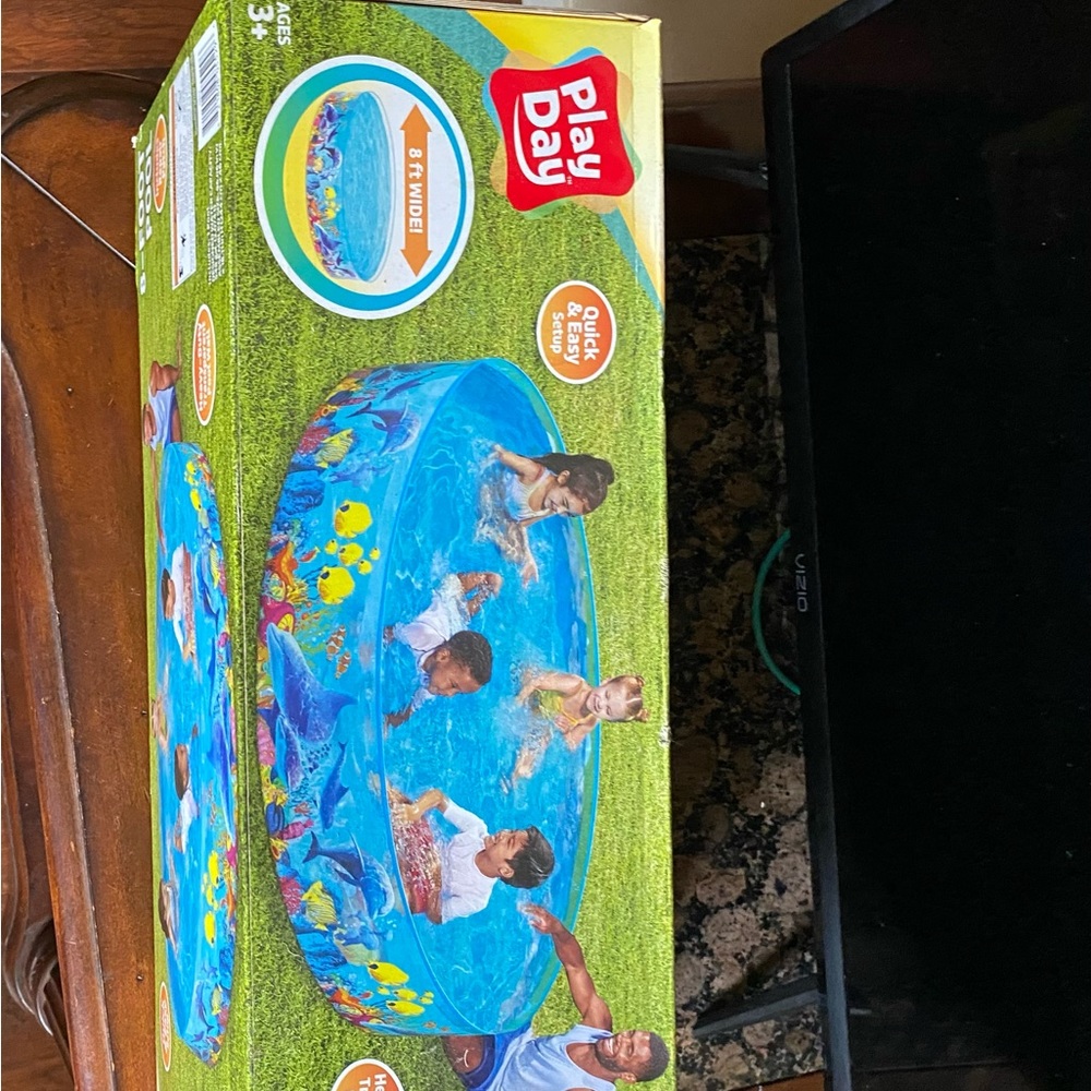 NEW !! Bluescape Round Above-Ground Kiddie Pool 8' x 18"